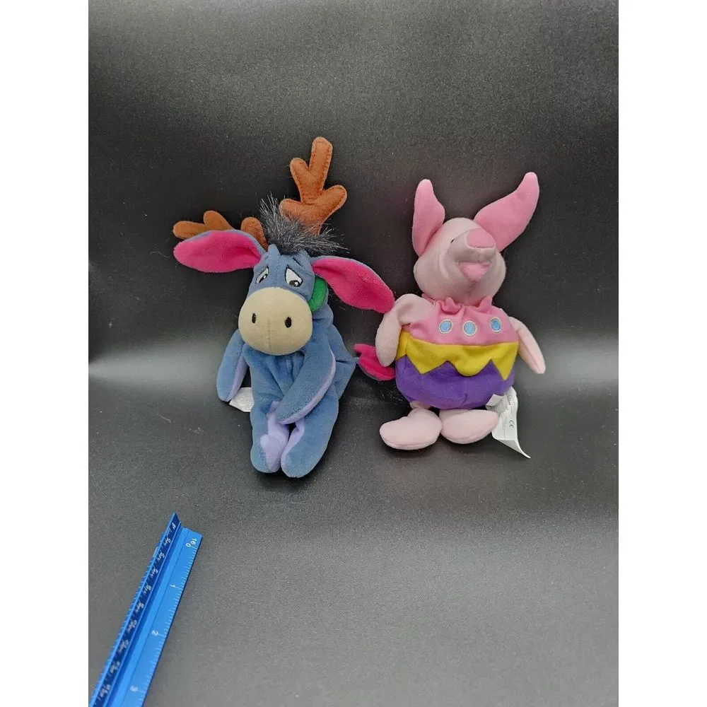 Disney Eeyore Christmas Reindeer Plush & Piglet Easter Egg‎ Plush Beanies